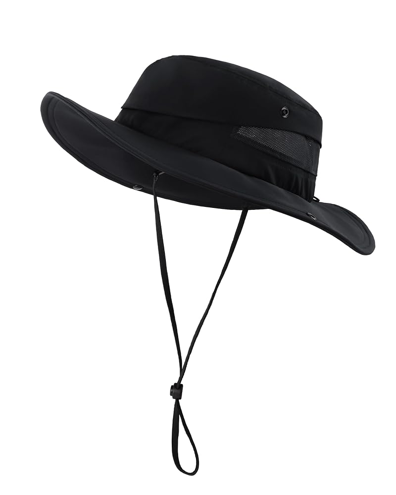 美品　wind and sea Twill Safari Hat BLACK Water Repellent Garment Washed Twill Safari Hat - Explorer Hats